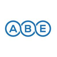 Abe-Brief-Logo-Design auf weißem Hintergrund. abe kreatives Initialen-Buchstaben-Logo-Konzept. Abe Briefgestaltung. vektor