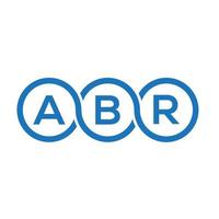 abr-Brief-Logo-Design auf weißem Hintergrund. abr kreative Initialen schreiben Logo-Konzept. abr Briefgestaltung. vektor