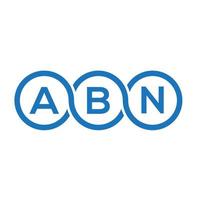 abn brev logotyp design på vit bakgrund. abn kreativa initialer bokstavslogotyp koncept. abn bokstavsdesign. vektor