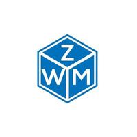 zwm brev logotyp design på vit bakgrund. zwm kreativa initialer brev logotyp koncept. zwm bokstavsdesign. vektor