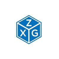 zxg-Buchstaben-Logo-Design auf weißem Hintergrund. zxg kreatives Initialen-Buchstaben-Logo-Konzept. zxg-Briefgestaltung. vektor