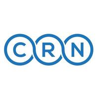 crn brev logotyp design på vit bakgrund. crn kreativa initialer brev logotyp koncept. crn bokstavsdesign. vektor