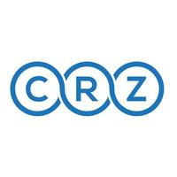 crz brev logotyp design på vit bakgrund. crz kreativa initialer brev logotyp koncept. crz bokstavsdesign. vektor