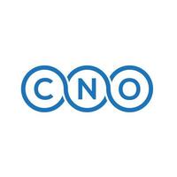 cno-Brief-Logo-Design auf weißem Hintergrund. cno kreative Initialen schreiben Logo-Konzept. cno Briefgestaltung. vektor