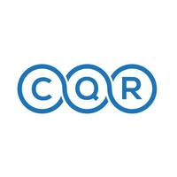 cqr brev logotyp design på vit bakgrund. cqr kreativa initialer brev logotyp koncept. cqr-bokstavsdesign. vektor