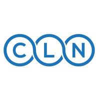 cln brev logotyp design på vit bakgrund. cln kreativa initialer brev logotyp koncept. cln-bokstavsdesign. vektor