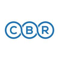 cbr-Brief-Logo-Design auf weißem Hintergrund. cbr kreatives Initialen-Buchstaben-Logo-Konzept. CBR-Briefgestaltung. vektor