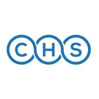 chs-Brief-Logo-Design auf weißem Hintergrund. chs kreative Initialen schreiben Logo-Konzept. chs Briefgestaltung. vektor