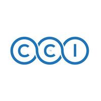 cci brev logotyp design på vit bakgrund. cci kreativa initialer brev logotyp koncept. cci-bokstavsdesign. vektor