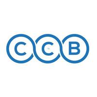 ccb brev logotyp design på vit bakgrund. ccb kreativa initialer brev logotyp koncept. ccb bokstavsdesign. vektor