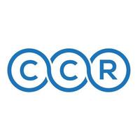 ccr brev logotyp design på vit bakgrund. ccr kreativa initialer brev logotyp koncept. ccr bokstavsdesign. vektor