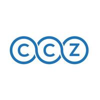 ccz brev logotyp design på vit bakgrund. ccz kreativa initialer brev logotyp koncept. ccz bokstavsdesign. vektor