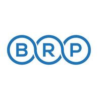 brp brev logotyp design på vit bakgrund. brp kreativa initialer brev logotyp koncept. brp brev design. vektor