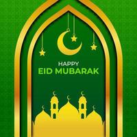 eid mubarak bakgrundsdesign vektor