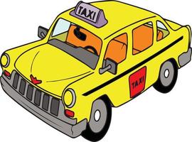 Städtisches gelbes Taxi