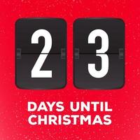 Weihnachten Countdown Vorlage Kalender Flipboard vektor