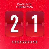 christmas coutdown kalender mall vektor