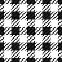 Gingham-Muster karierte Plaids schwarz-weiße Farbe vektor