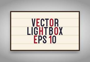 lightbox vektor retro banner