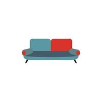 soffa vektor logotyp ikon illustration bakgrund