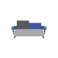 soffa vektor logotyp ikon illustration bakgrund