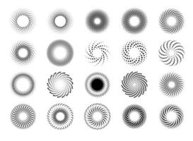 vacker gradient cirkel halvton för bakgrundsdekoration komisk vektor