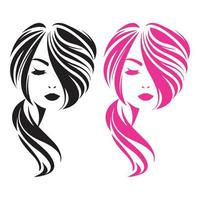 Beauty-Salon-Haar-Logo vektor