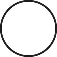 cirkel linje ikon vektor