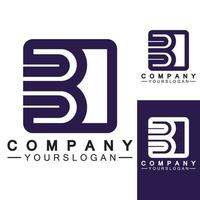 Buchstabe b-Logo-Vektor, Buchstabe b-Geschäftslogo, modernes, einzigartiges kreatives b-Logo-Design, minimales b-Initial-basiertes Vektorsymbol. vektor