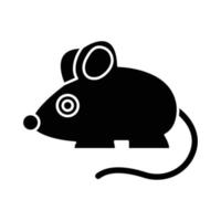 Rattenmaus-Tiervektorsymbol, das für kommerzielle Arbeiten geeignet ist und leicht geändert oder bearbeitet werden kann vektor