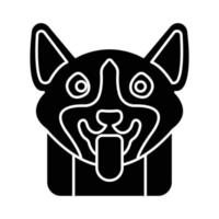 Vektorsymbol für Haustierhunde, das für kommerzielle Arbeiten geeignet ist und leicht geändert oder bearbeitet werden kann vektor