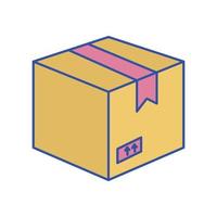 Lieferbox-Vektorsymbol, das für kommerzielle Arbeiten geeignet ist und leicht geändert oder bearbeitet werden kann vektor