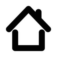 Home-Vektorsymbol, das für kommerzielle Arbeiten geeignet ist und leicht geändert oder bearbeitet werden kann vektor