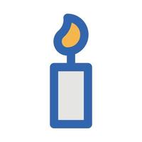 Brennen Sie das Kerzenvektorsymbol, das für kommerzielle Arbeiten geeignet ist, und ändern oder bearbeiten Sie es einfach vektor