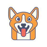 sällskapshund vektor ikon som är lämplig för kommersiellt arbete och enkelt ändra eller redigera den
