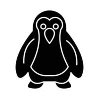 Pinguin-Tiervektorsymbol, das für kommerzielle Arbeiten geeignet ist und leicht geändert oder bearbeitet werden kann vektor