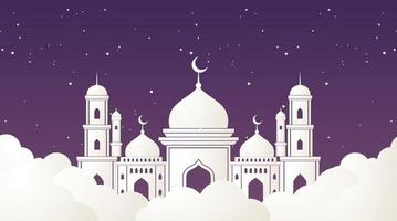 islamisches hintergrunddesign. Ramadan-Hintergrund. Eid Mubarak-Hintergrund vektor