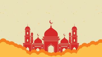 islamisches hintergrunddesign. Ramadan-Hintergrund. Eid Mubarak-Hintergrund vektor