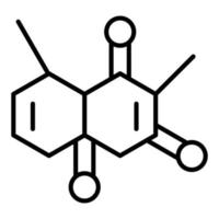 Thymin-Symbolstil vektor