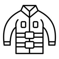 Feuerwehrjacke im Icon-Stil vektor