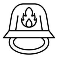 Feuerwehrhelm-Symbol-Stil vektor