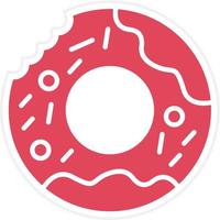 Donut-Symbol-Stil vektor