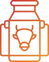 mjölk tank ikon stil vektor