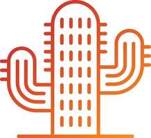 kaktus ikon stil vektor