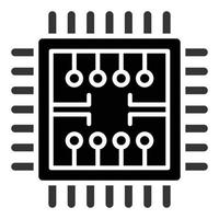 mikrochip ikon stil vektor