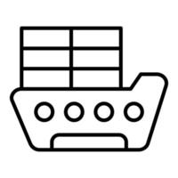 Cargo-Boot-Icon-Stil vektor
