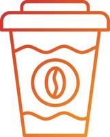 Kaffeetasse Symbolstil vektor