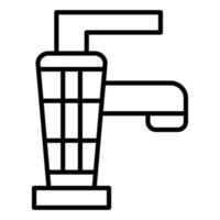 Wasserhahn-Icon-Stil vektor