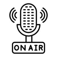 On-Air-Icon-Stil vektor