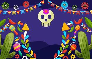 Hintergrund des Cinco de Mayo-Festivals vektor